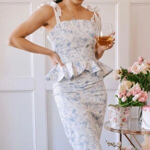 Antonio Melani X Born On Fifth Pippa Peplum Dress